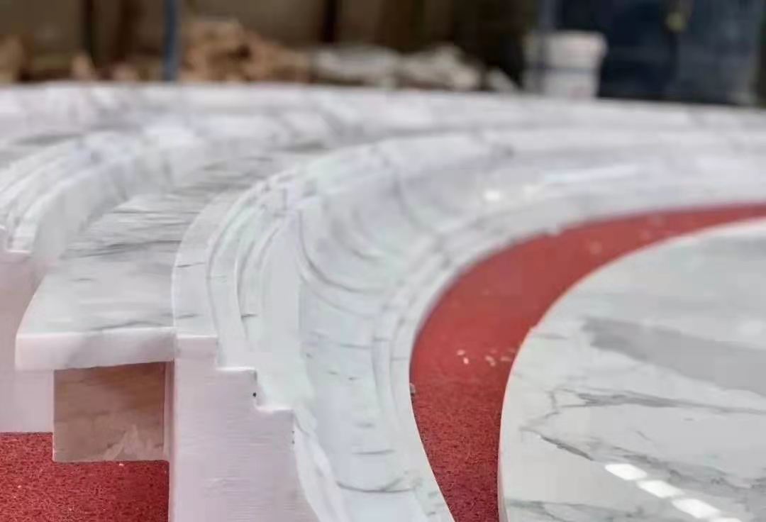 Statuario Venato Marble Italy White Marble Arabescato Marble Stone for Vanity Top