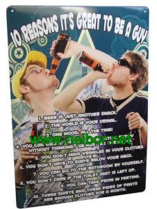 Quality A4 size tin bar sign tin poster metal advertising board for beer promotion wholesale