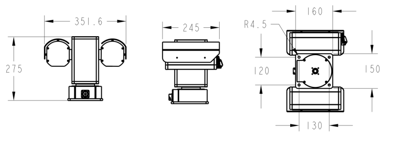 IP66 Drone Detector Multi Spectral Target Recognition System with EO IR Tracking