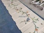 Natural Stone Staircase Essential Luxury Anti-Slip Marble Treads with Waterjet