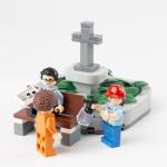 MOC bricks flower bed for city construction decoration public park building
