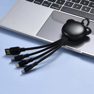 Quality Custom Length 16cm Multiple USB Charger Cable Universal Keychain wholesale