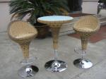 Pool Resin Wicker Bar Set