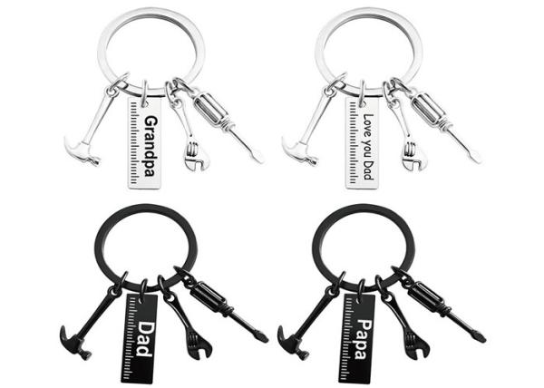 Key chain Cross-border Dad Hammer screwdriver wrench Dad tool Father's Day gift