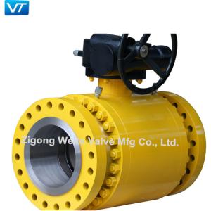 Quality DN200 Soft Seated Ball Valve Gear Operated Trunnion Mounted wholesale