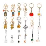 2inch Fashion Custom Key Chain Hard Enamel Blank Metal Cartoon Keychain