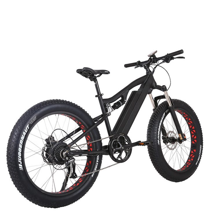 22.5AH 750W or 1000W Battery Electric Mountain Bike with Rear Hub Motor and 26" Fat Tires