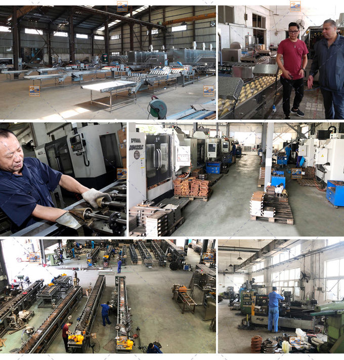 Less Gas Consumption Wafer Production Line Fully Automatic 6000 Standard Cones / Hour