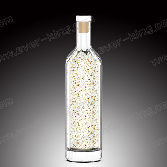 Luxury 700ml Empty Vodka Bottle With Glass Cap