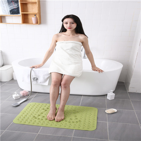 Powerful Suck Cup Backing ODM Baby Bath Slip Mat PVC Bathroom Mat