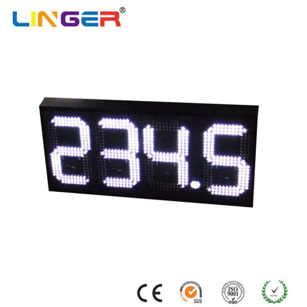 888.8 Led Gas Price Sign , White Color Digital Gas Station Price Signs For