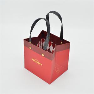 Quality Red New Year Gift Bag , 600g To 1600g Large Paper Carrier Bags wholesale
