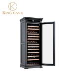 Moisture Proof Black Wooden Wine Cooler Cabinet Custom Made