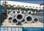 Polygonal Q345 Q460 Electrical Power Pole Hot Dip Galvanized ISO Certificates