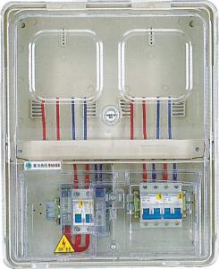 Quality 2 Positions Surface Mounted Electric Meter Box With Transparent Pc Door wholesale