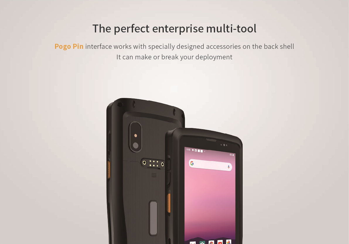 Industrial Android Barcode Scanner PDA with Rugged Design and Waterproof Communication