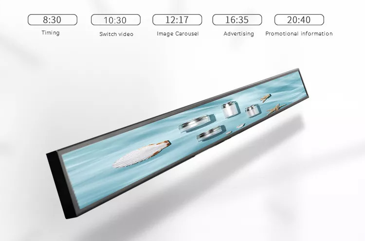 46.6 Inch Bar Stretched lcd display panel Shelf Edge Lcd Display