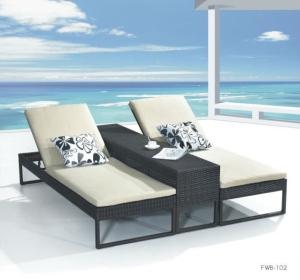Quality Double garden sun lounger chaise lounge wholesale