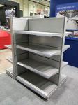Single / Double Side Supermarket Metal Shelves With Strong Construction