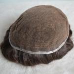 Full Swiss Lace French Lace Human Hair Replacement Wig Human Hair System Men