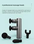 5 Speed 2 Head Smart Fascia Massage Gun Rechargeable Smart Fascia Massager