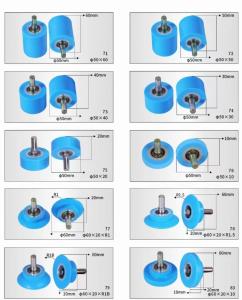 Quality Low Noise Rubber Roller Wheel For Veneer Auto Wrapping Machine wholesale