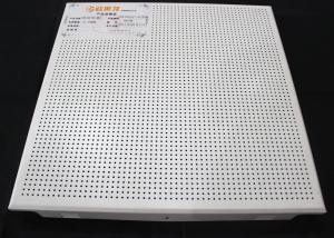 Quality Zero Clearance Commercial Ceiling Tiles / Perforated Acoustic Panel Tegular wholesale