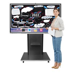 Quality Anti Glare Glass 65 Inch Smart Board Multi Touch 12 Million Pixels wholesale