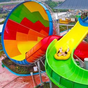 Quality Super Trumpet Water Park Slide with Pool for Adult wholesale