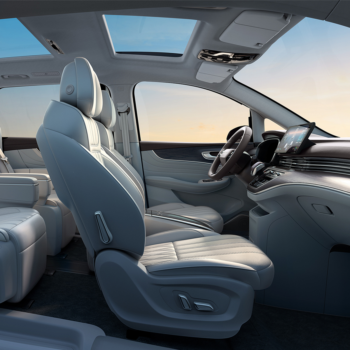 3000 MM WHEELBASE ROEWE IMAX8 EV Electric Cars 7 Seats Fast Charging Long Range for Environmentally-Friendly Travel