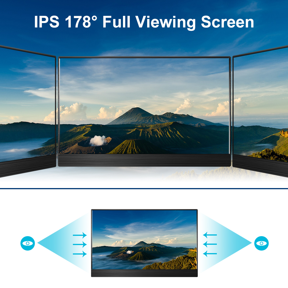 Touchscreen External 15.6inch Portable Monitor HDMI LCD For PS5 ODM
