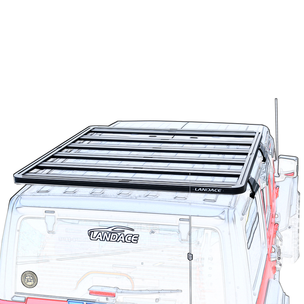 Aluminium Roof Rack for Jeep Wrangler Laser Cutting Process UV Stable Powder Coating