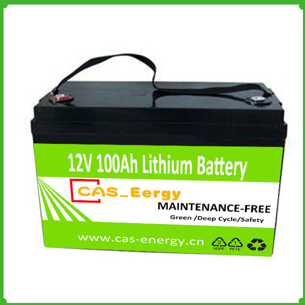Deep cycle rechargeable lithium ion solar energy storage lifepo4 12V 100Ah battery