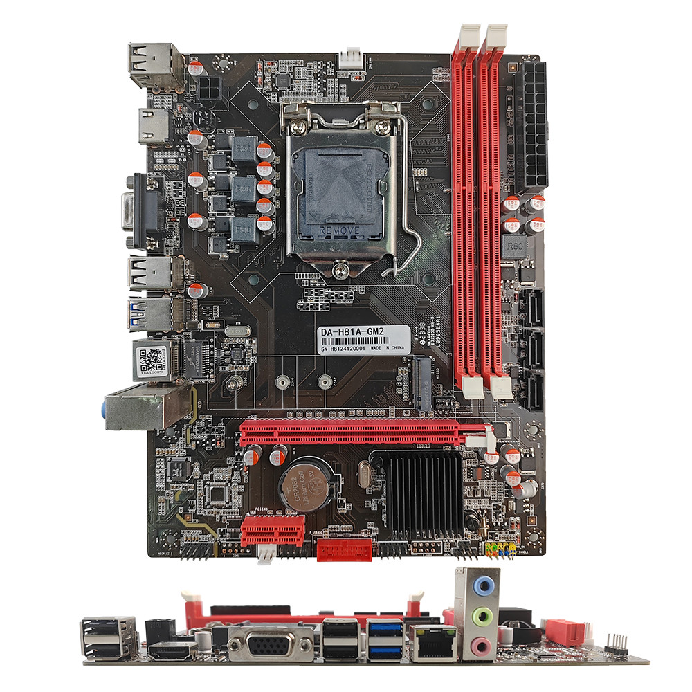 PCWINMAX H81 LGA1150 Gaming Motherboard Support 1333/1600MHz DDR3 Dual Channel Max 16G 4th Gen MATX Mainboard