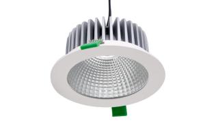 Quality IP20 100 - 240VAC 1010 Lumen 15W Bridgelux COB LED Down Light With 50° Energy Saving wholesale