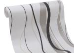 Waterproof Non woven Wallpaper Curve Lines Pattern for Living Room 0.53*10M