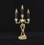 Resin Halloween Skull Candle Holder for Table Halloween Candlestick Holders