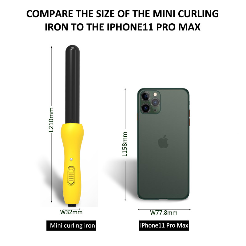 Ceramic 1 Inch Barrel Curling Wand for home / travelling CE approval