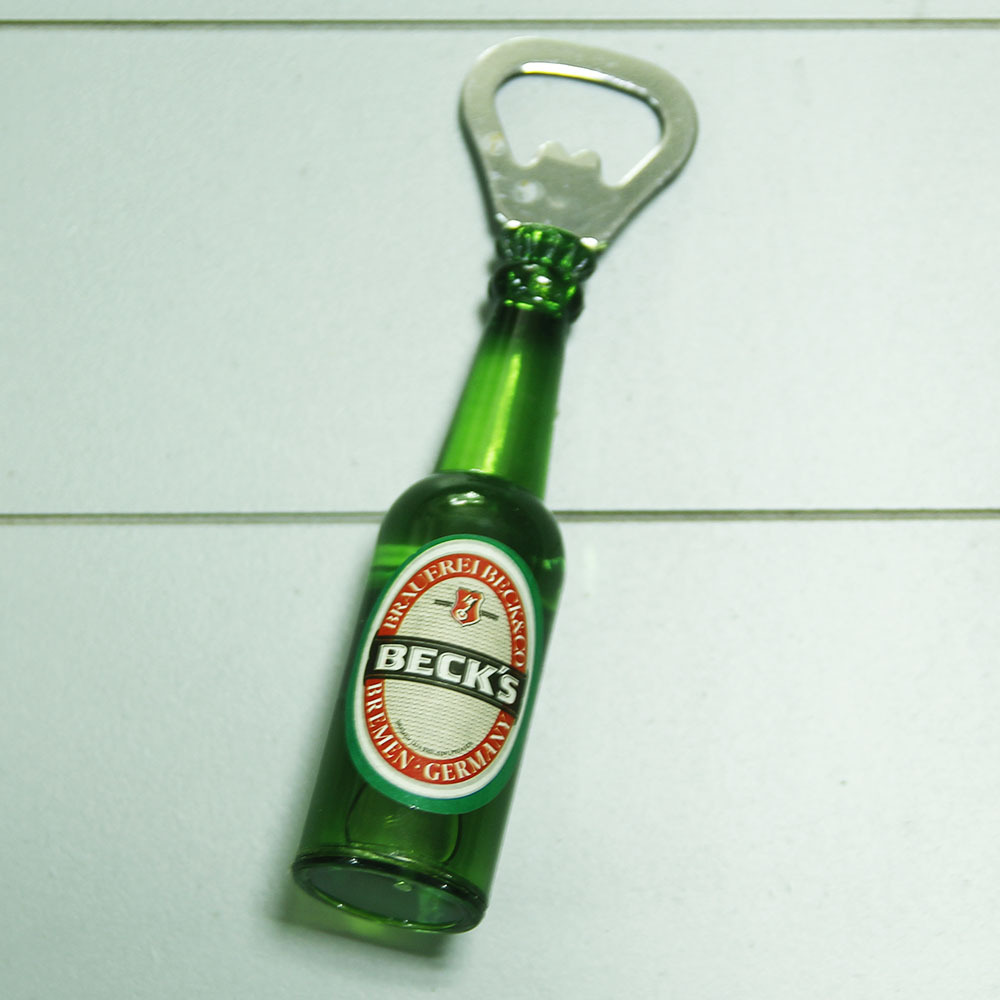 Multifunction Bottle Shape Beer Opener Custom Logo Wall Mount Beer Fridge Magnet Opener