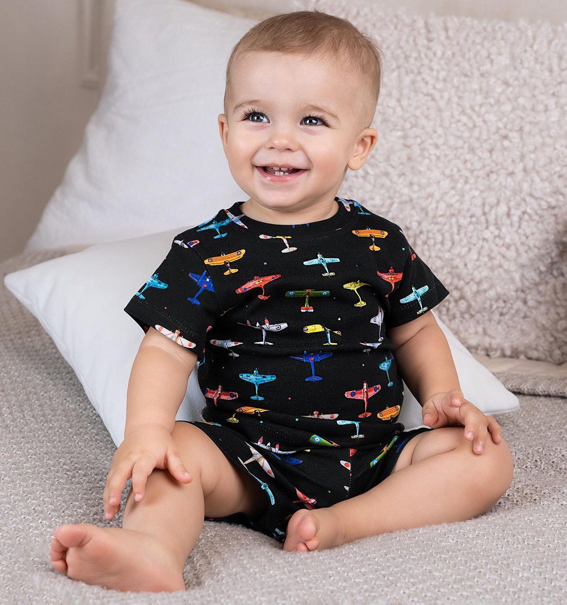 2023 Summer Infant Printed Organic Cotton Toddler Baby Clothing Baby Clothing Sets