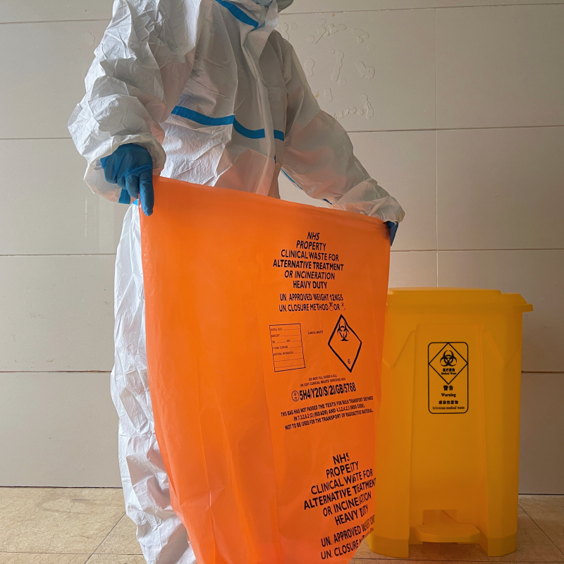 Square Bottom Bag GRS Heavy Duty Large Garbage Bags For Waste Management