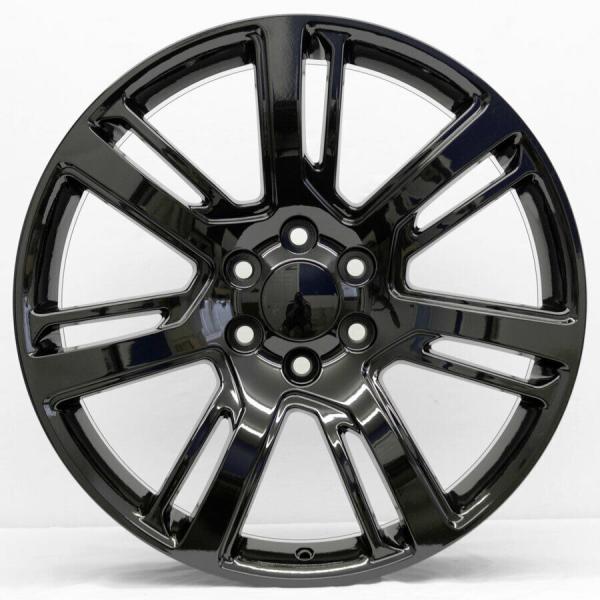 Black Silver Cadillac Replica Wheels 22 Inch 4738 Fit Chevy Tahoe Sierra Yukon