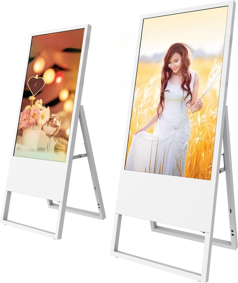 55 Inch TFT LCD LED Self Order Terminal Menu Board Advertising Kiosk