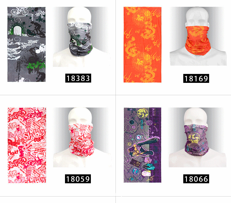 Magic bandana/ promotion gift Multi functional bandana/seamless scarf/Multi Function Colorful Design Neck Tube