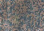 Multi Color Glitter Sequin Mesh Fabric Glass Rhinestone Aluminium For Clothing