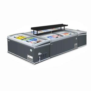 Quality Plug In Supermarket Island Freezer Commercial Display Chest Freezer Supermarket Deep Freezer wholesale