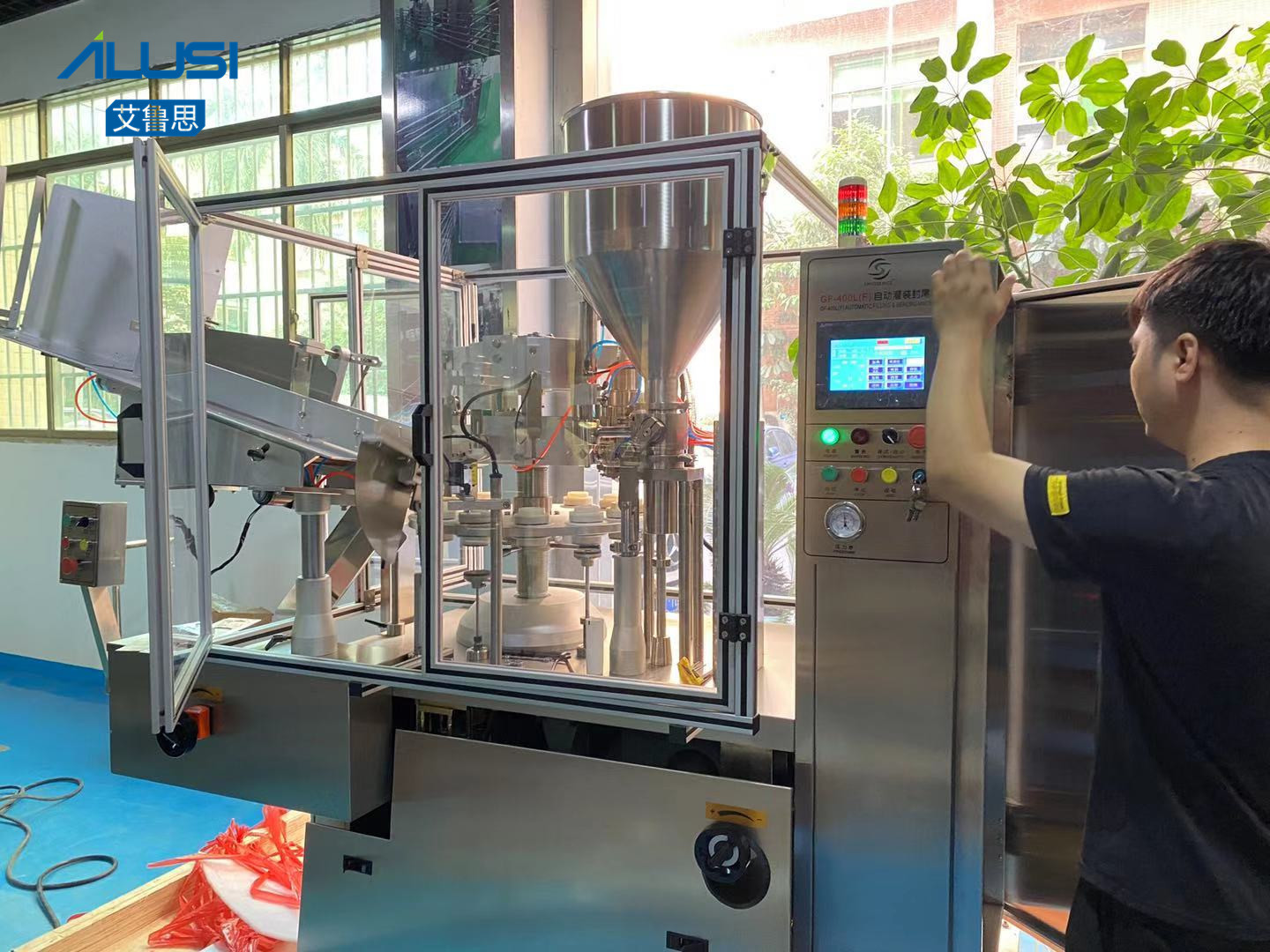 Automatic toothpaste, ointment, cosmetic cream tube filling sealing machine