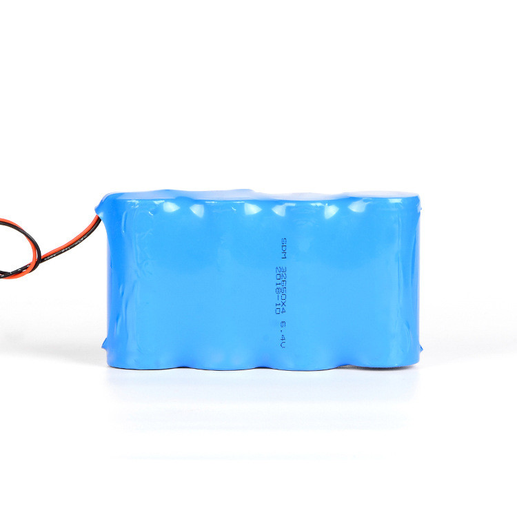 Custom 6.4V Lithium Phosphate Battery 13000mAh LiFePO4 Battery Pack
