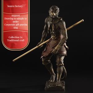 Quality Custom Black Myth Wukong Statue Legends Characters Game Monkey Apes Statues 3d Desktop Art wholesale