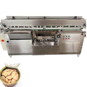 Quality Tin can tuna fish wet glue labeling machine for canned sardine 125g cold glue label machine wholesale